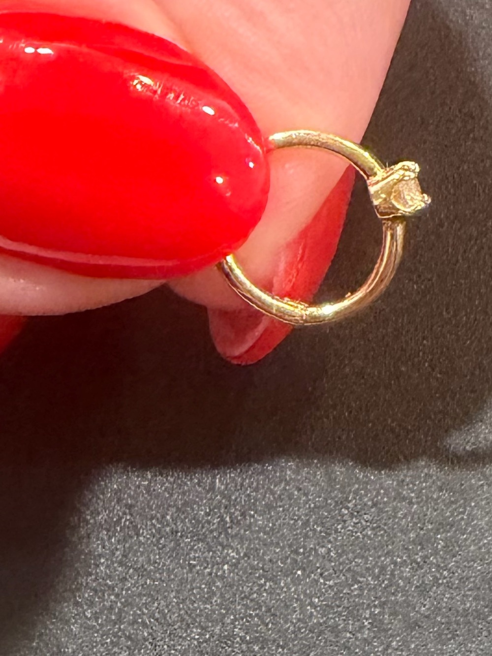 14k Gold CZ clicker
